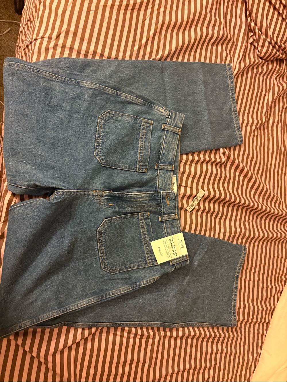 Madewell Medium Blue Straight Leg Jeans